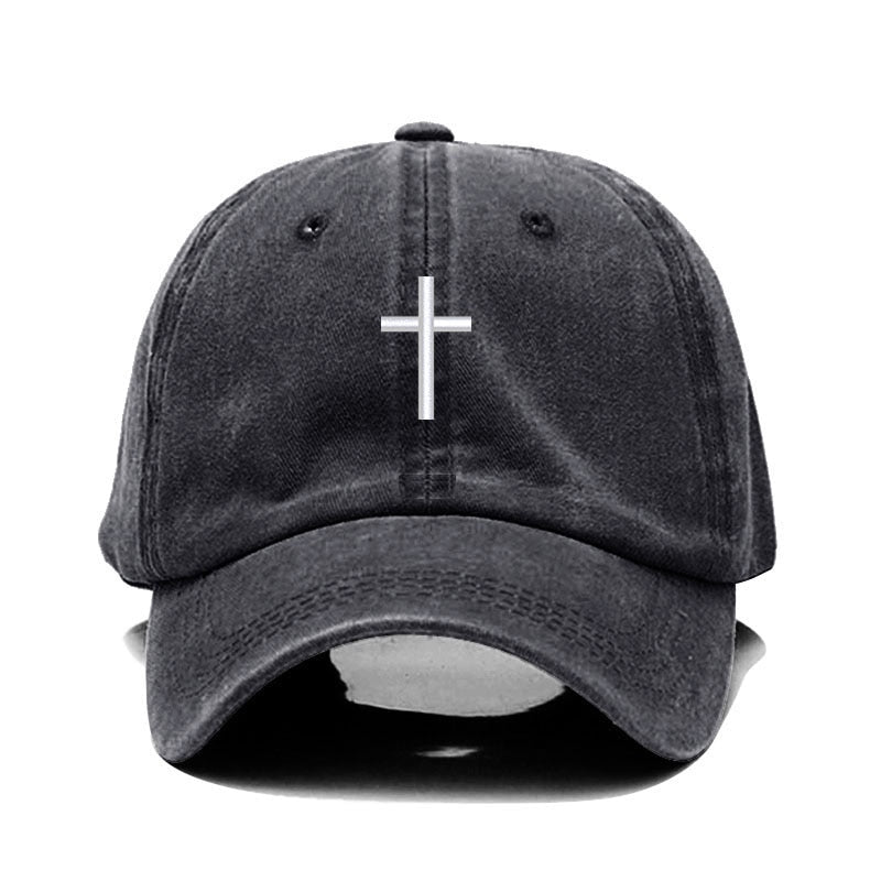 Washed Cross Cap