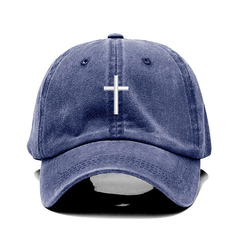 Washed Cross Cap