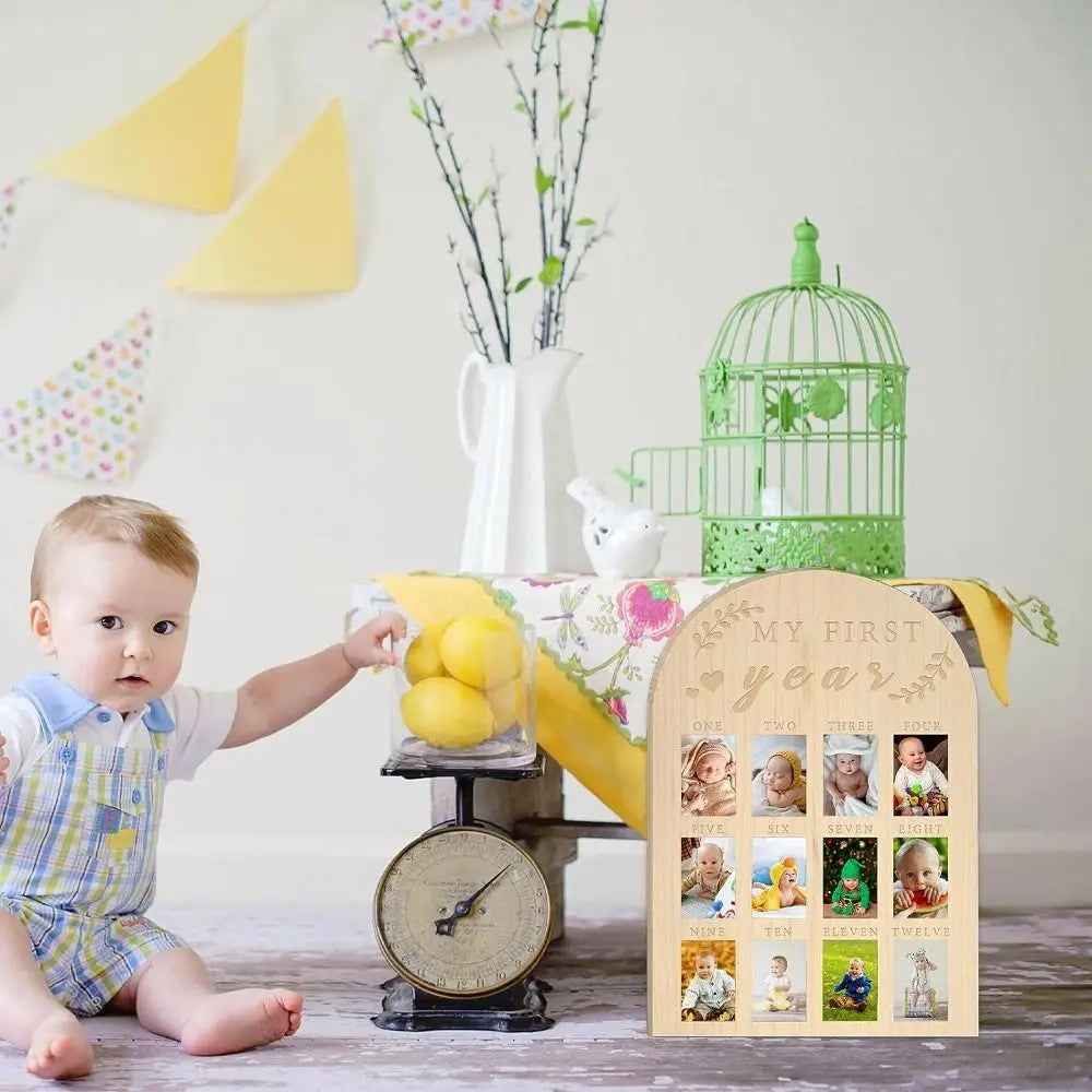 "My First Year" Baby Photo Board