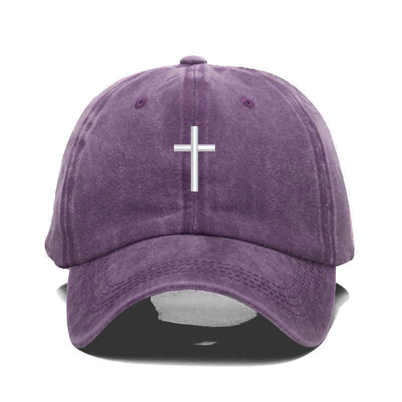 Washed Cross Cap