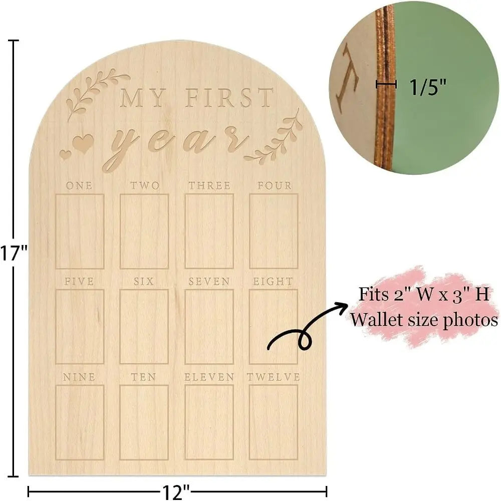 "My First Year" Baby Photo Board