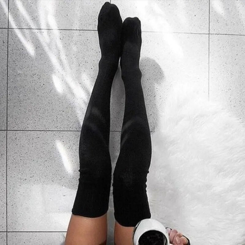 Thigh-High Cozy Socks