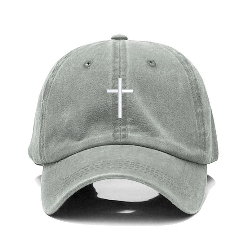 Washed Cross Cap