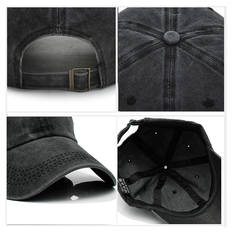 Washed Cross Cap