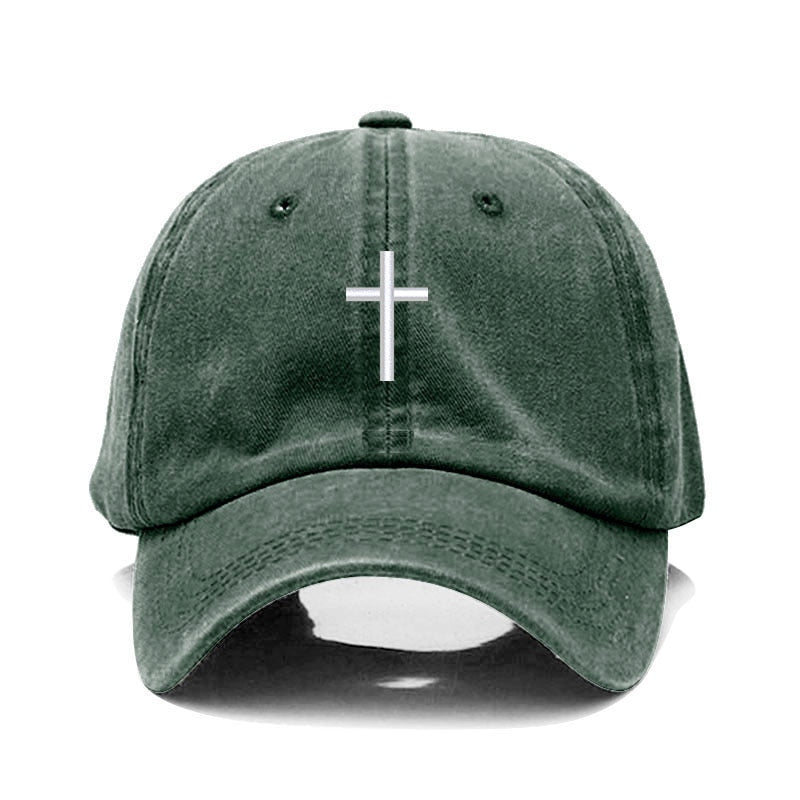 Washed Cross Cap