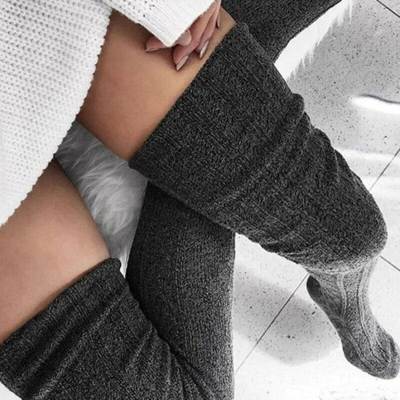 Thigh-High Cozy Socks